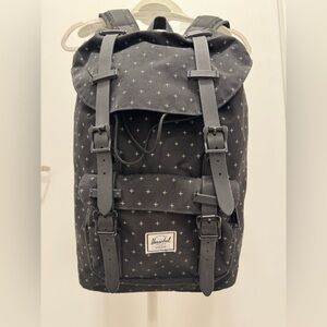 Herschel Supply Company Black and Gray Patterned Backpack